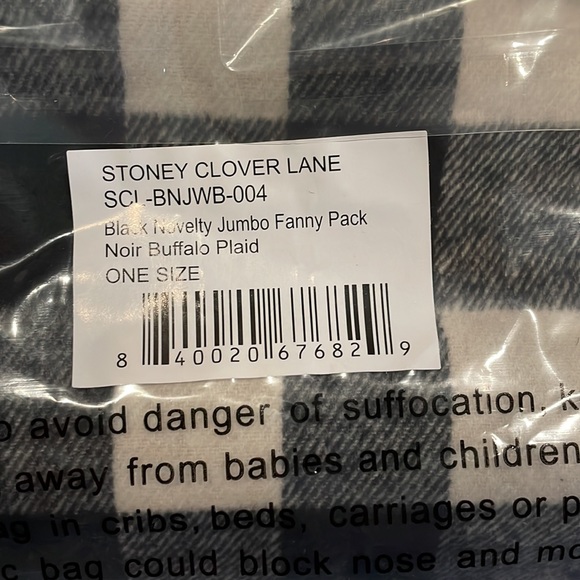 Stoney Clover Lane SCL Destination London Flannel Jumbo Fanny NWT - Picture 3 of 3